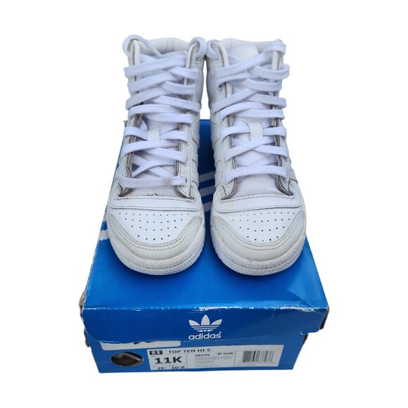 Adidas Originals Top Ten HI C White S84396 Size 11K w/ Box - Picture 1 of 11
